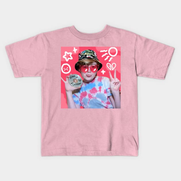 Bane of My Existence album cover Kids T-Shirt by Bucket Hat Kiddo